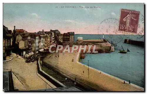 Le Treport Cartes postales Vue prise du Musoir