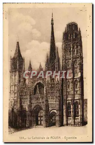 Cartes postales Cathedrale de Rouen Ensemble