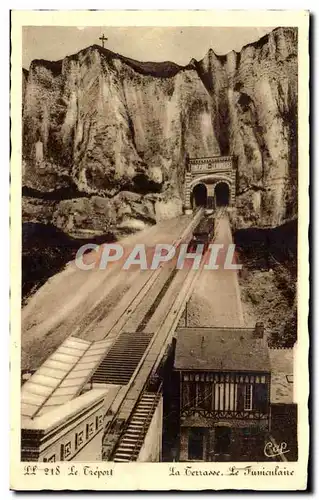 Le TReport Ansichtskarte AK La terrasse Le funiculaire