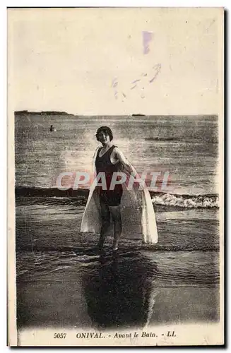 Onival Cartes postales Avant le bain