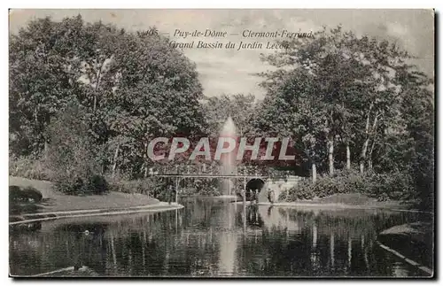 Clermont Ferrand Ansichtskarte AK Grand bassin du jardin Lecoq