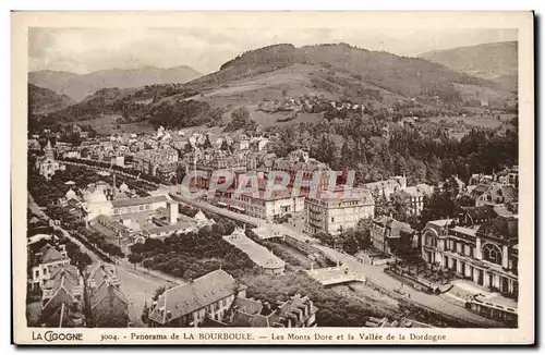 Panorama de la Bourboule Ansichtskarte AK Les Monts Dore et la vallee de la Dordogne