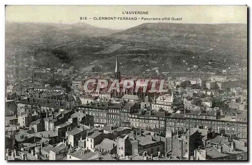 Clermont Ferrand Cartes postales Panorama Cote Ouest