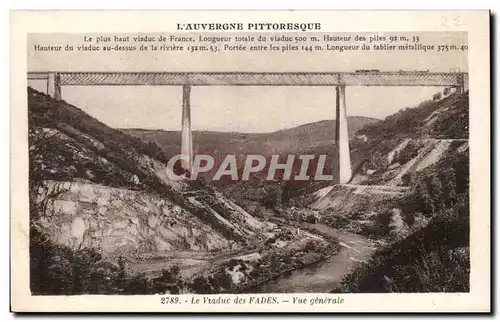 Cartes postales Viaduc des Fades Vue generale