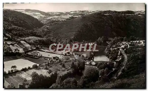 Cartes postales moderne la Sioule et les deux ponts de Menat