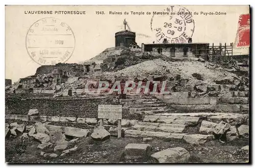 Cartes postales Ruines du temple de mercure au sommet du Puy de Dome