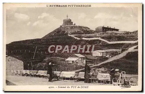 Auvergne - Sommet de Puy de Dome - Ansichtskarte AK