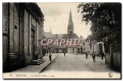 Moulins - La Rue de Paris Cartes postales