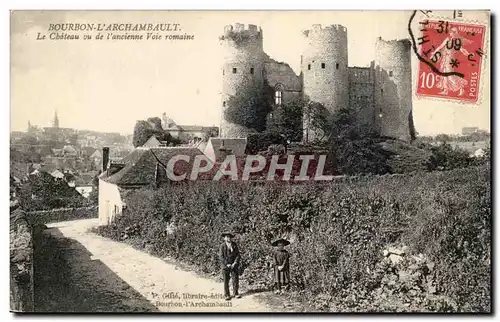 Bourbon L&#39Archambault - vu de l&#39ancienne voie Romaine Cartes postales