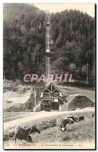 Auvergne Ansichtskarte AK Le funiculaire de Charlanne (vaches)