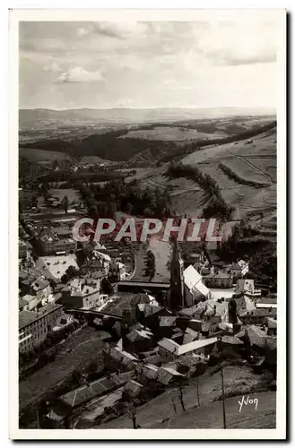 Saint Flour Ansichtskarte AK Le faubourg et les monts de la Margeride