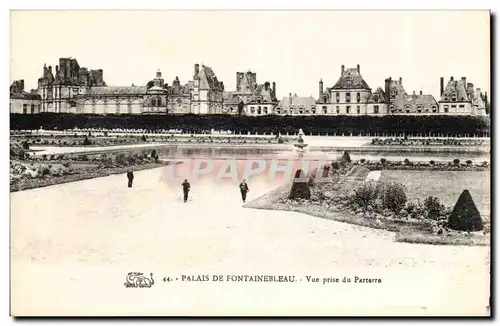 Ansichtskarte AK Palais de Fontainebleau Vue prise du parterre