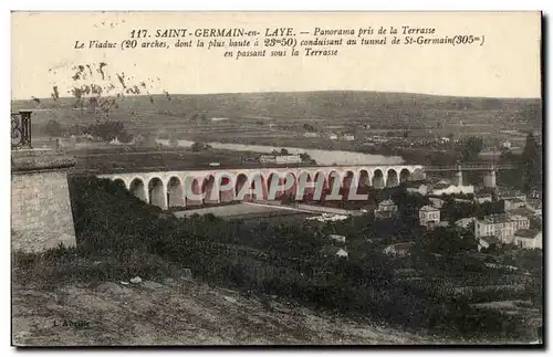 Saint Germain en Laye Ansichtskarte AK Panorama pris de la terrasse Viaduc