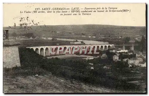 Saint Germain en Laye Cartes postales Panorama pris de la terrasse Viaduc