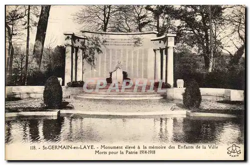 Saint Germain en Laye Cartes postales Monument eleve a la memoire des enfants de la ville morts pour la patrie 1