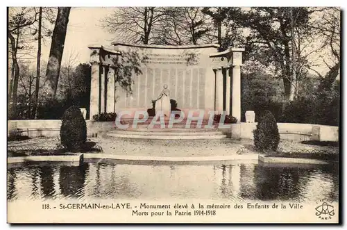 St Germain en Laye Ansichtskarte AK Monument eleve a la memoire des enfants de la ville morts pour la patrie 1914