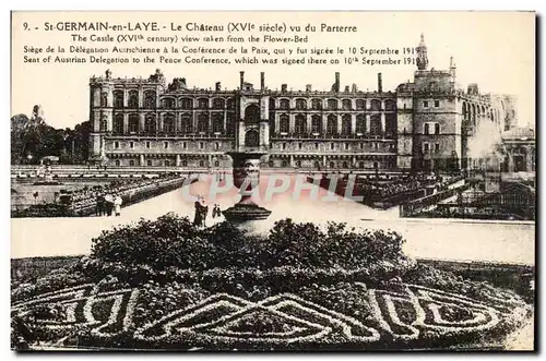 Saint Germain en Laye Cartes postales Chateau vu du parterre