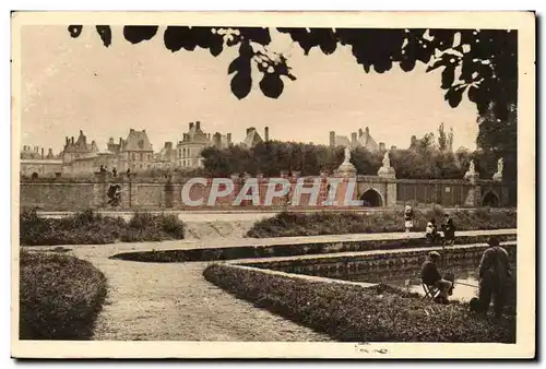 Palais de Fontainebleau Ansichtskarte AK Le palais vu du parterre