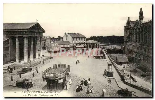 Cartes postales Saint Germain en Laye La place du chateau