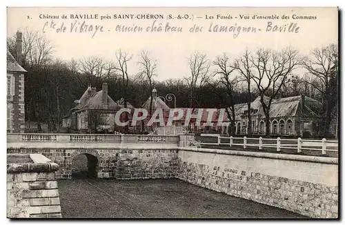 Cartes postales Chateau de Baville pres Saint Cheron Les fosses Vue d&#39ensemble des communs