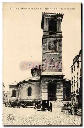 Saint Germain en Laye Cartes postales Eglise et place de la Paroisse