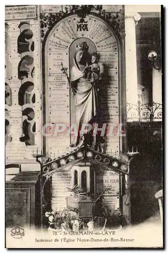 Saint Germain en Laye Cartes postales Interieur de l&#39eglise Notre Dame de Bon retour