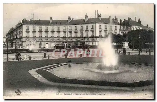 Tours Cartes postales Place du Palais de Justice