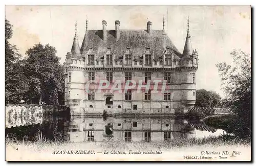 Azay le Rideau Ansichtskarte AK La chateau Facade occidentale