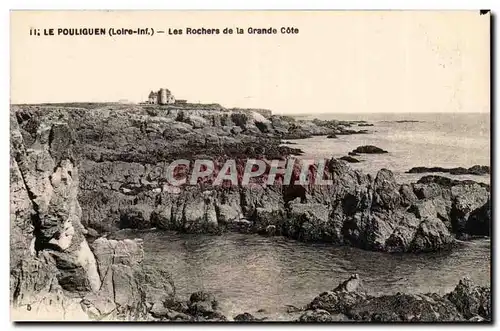 Le Pouliguen Cartes postales Les rochers de la grande cote