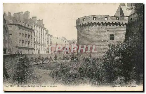 Nantes Cartes postales Chateau de la duchesse Anne ses douves