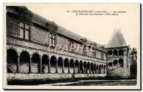 Chateaubriant Ansichtskarte AK Les arcades et pavillon de l&#39escalier