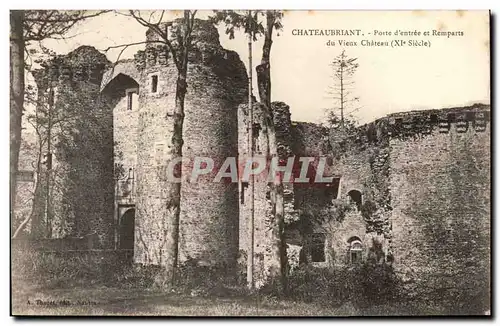 Chateaubriant Ansichtskarte AK Porte d&#39entree et remparts du vieux chateau