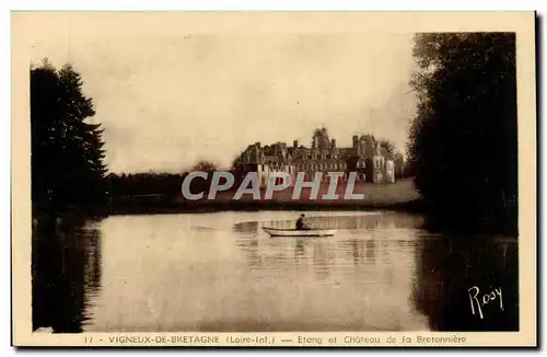 Vigneux de Bretagne Cartes postales Etang et chateau de la Bretonniere