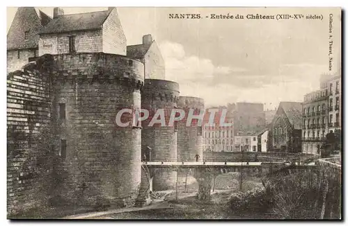 Nantes Cartes postales Entree du chateau