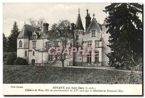 Noyant Cartes postales pres Saint Epain Chateau de Brou