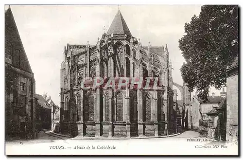 Tours Ansichtskarte AK Abside de la cathedrale