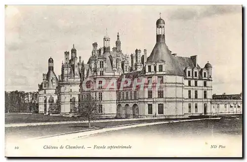 Ansichtskarte AK Chateau de Chambord Facade septentrionale