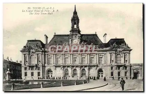 Tours Cartes postales Le nouvel hotel de ville