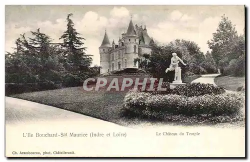 Cartes postales Ile bouchard snt Maurice Le chateau du temple