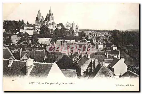 Loches Ansichtskarte AK Vue generale prise au sud est