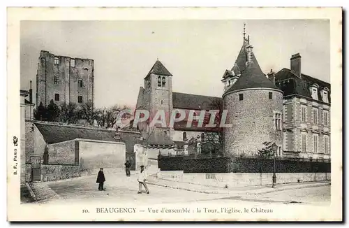 Beaugency Cartes postales Vue d&#39ensemble La tour l&#39eglise le chateau