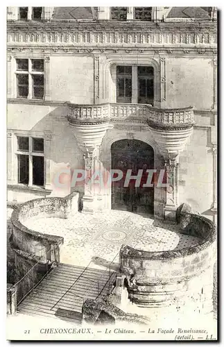 Chenonceaux Cartes postales Le chateau La facade Renaissance