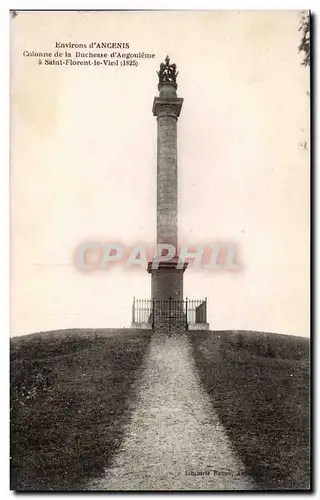 Cartes postales Environs d&#39Ancenis Colonne de la duchesse d&#39Angouleme a Saint Florent le Vieil (1825)