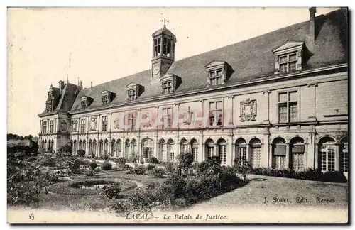 Laval Cartes postales Le palais de justice