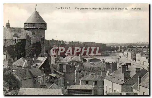 Laval Cartes postales Vue generale prise du jardin de la Perrine