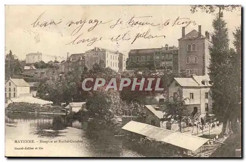 Mayenne Cartes postales L&#39hopital Vue sur la Mayenne (lavoir)