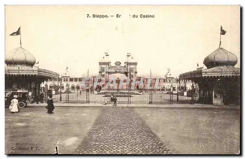 Dieppe Cartes postales Entree du casino