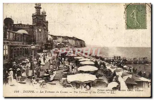 Dieppe Ansichtskarte AK Les terrasses du casino