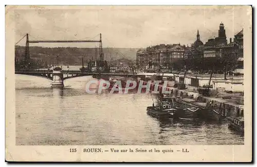 Rouen Cartes postales Vue sur la S��eine et les quais