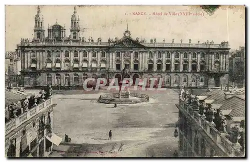 Nancy Cartes postales Hotel de ville